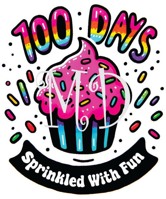 100 days cupcake