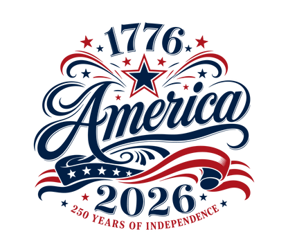 250 Years eagle DTF print
