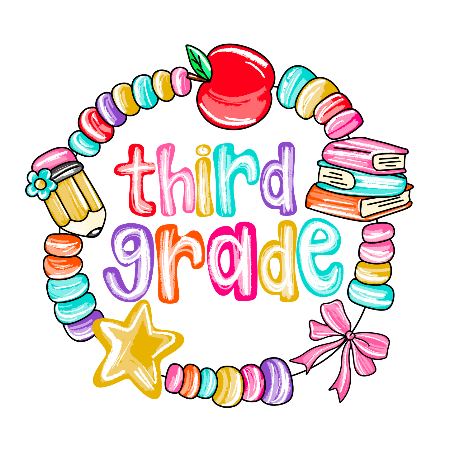 Bracelet back to school shirt