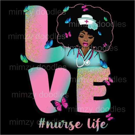 Afro Nurse "LOVE"