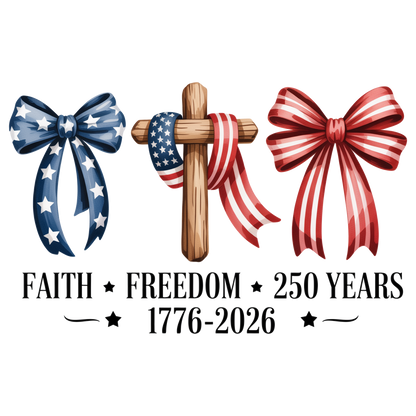 faith freedom coquette ribbons