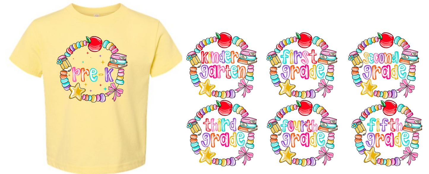 Bracelet back to school shirt