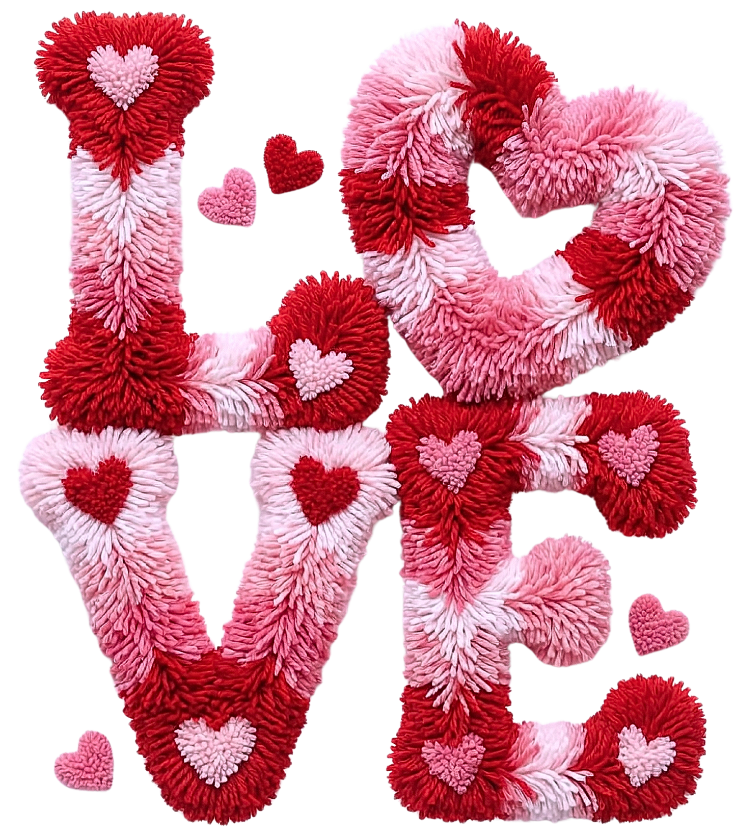 Faux latch hook love