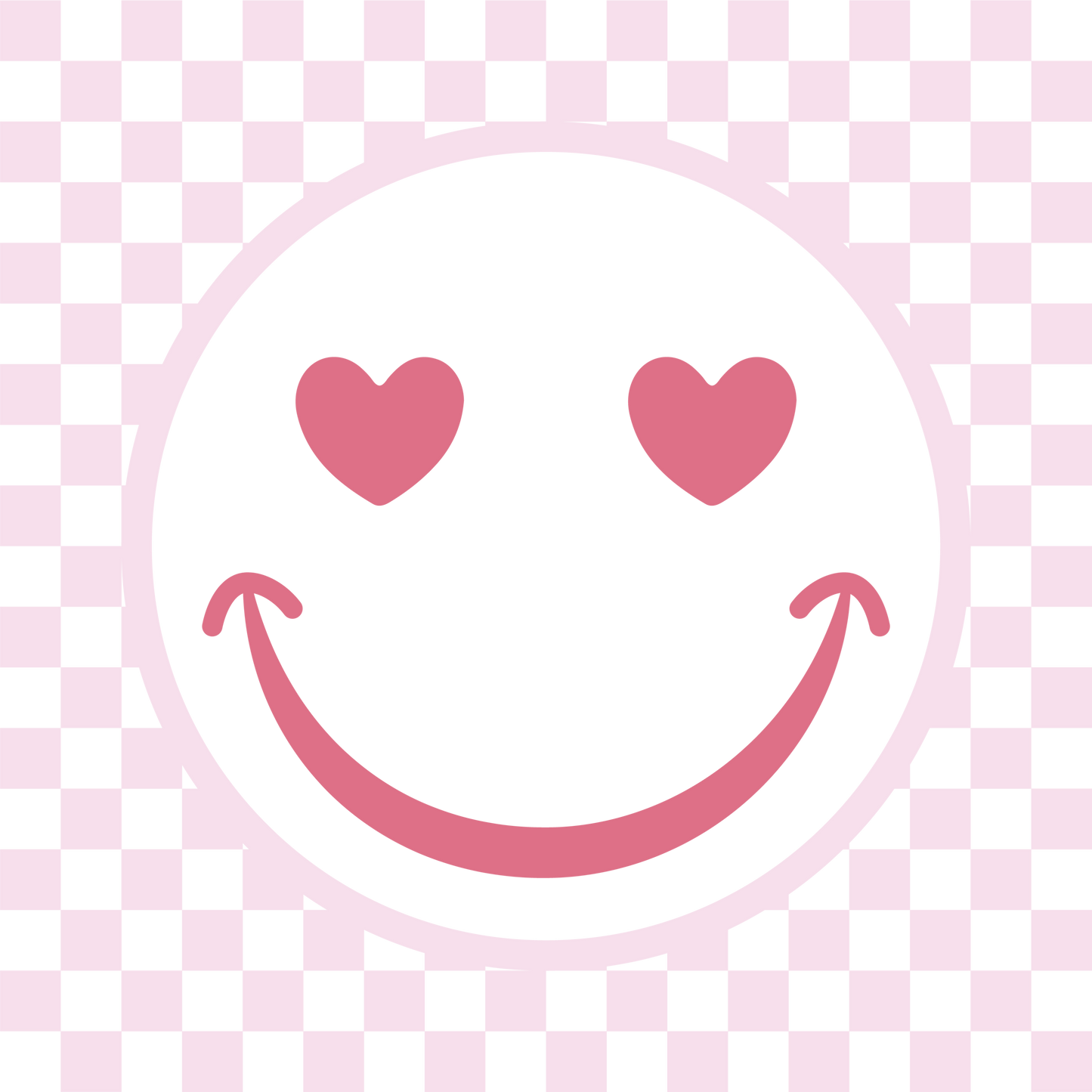 Smiley Pink checker