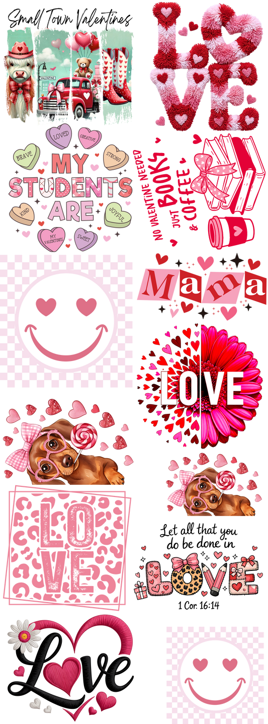 Valentine gang sheet